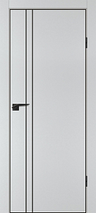 Товар Межкомнатная дверь P-20  черный молдинг PET,  кромка ABS черная c 4-х ст. Сапфир матовый