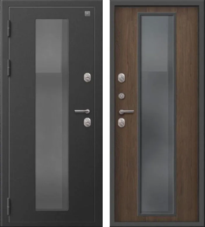 Фото Дверь Термо-1000 Пепельный муар - Миндаль DIS007368