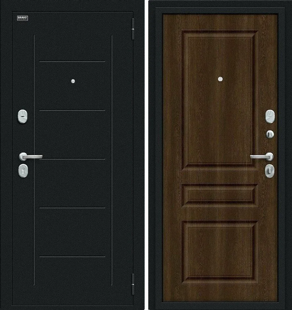 Фото Дверь Браво Пик Букле черное/Dark Barnwood DIS006725